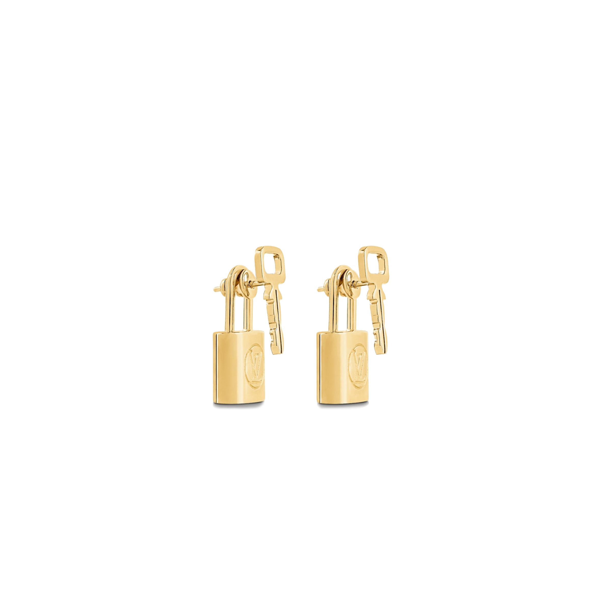 LOUIS VUITTON LOCK IT EARRINGS M00405